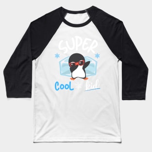 super cool kid penguin Baseball T-Shirt